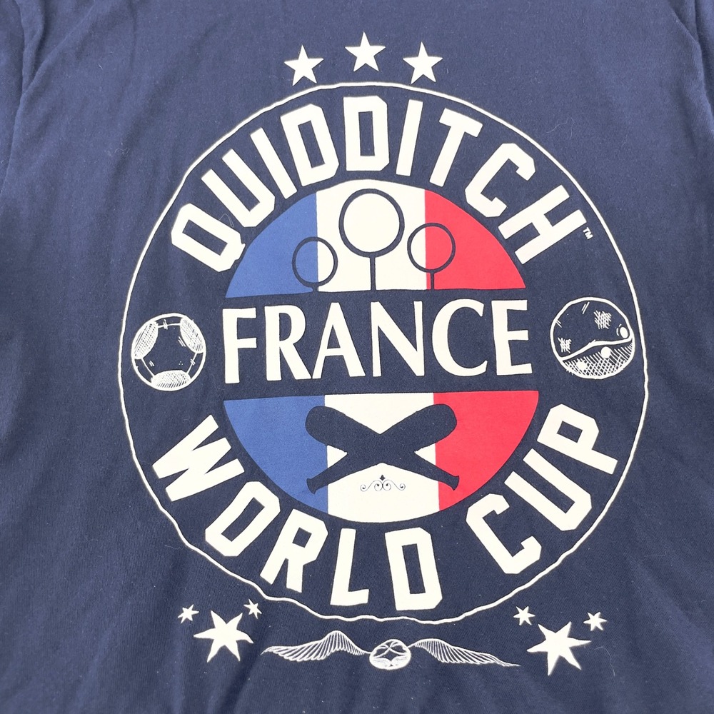 🚀‎ Harry Potter Quidditch France World Cup BoxLunch Navy Blue T-Shirt Medium